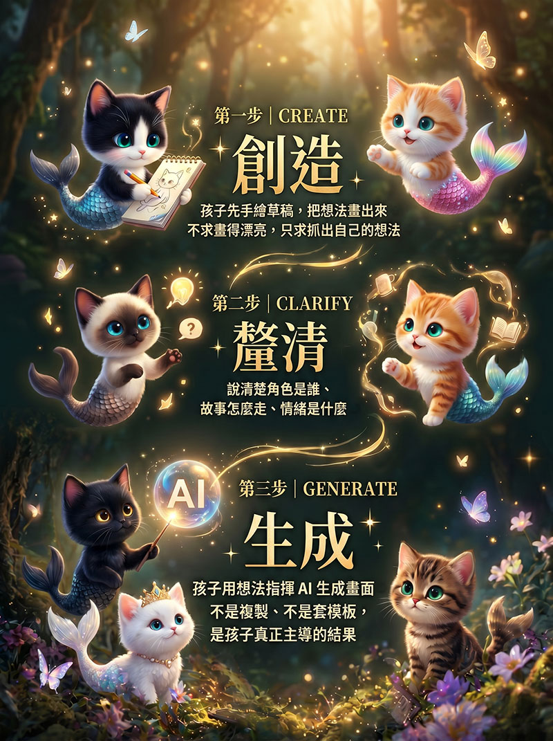 CCG 創作法：創造、釐清、生成