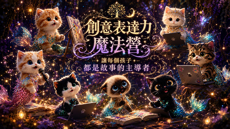 創意表達力魔法營，讓每個孩子都是故事的主導者